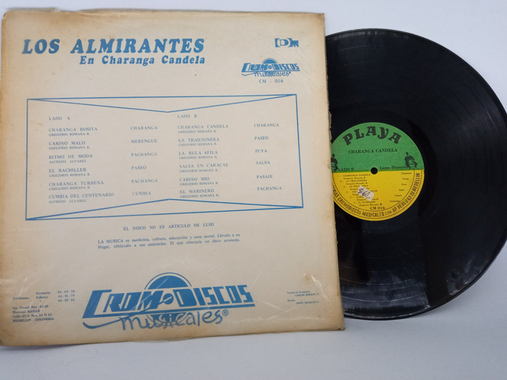 Los Almirantes En Charanga Candela Cromodiscos Vinyl LP Record Rare Salsa Cumbia