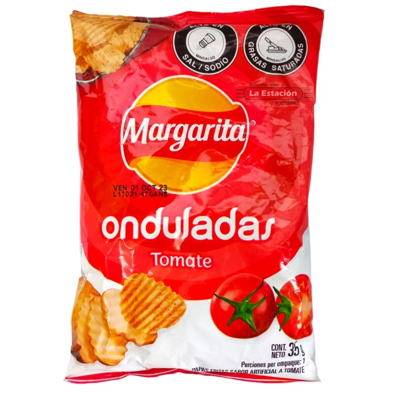 Frito Lay Margarita Potato Chips Tomato Flavor Crunchy Tomate Snacks Bag - 105g