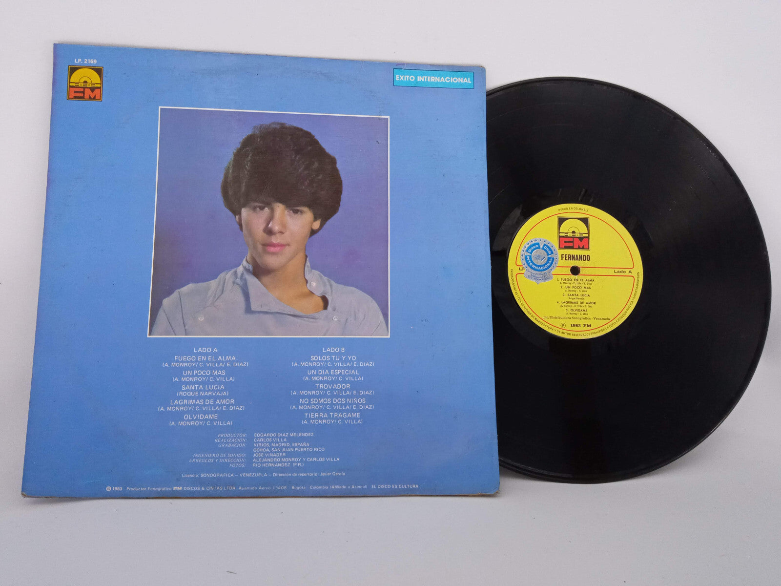 Fernando Menudo Presenta A Fernando FM Vinyl LP Record 80s Latin Pop Boyband
