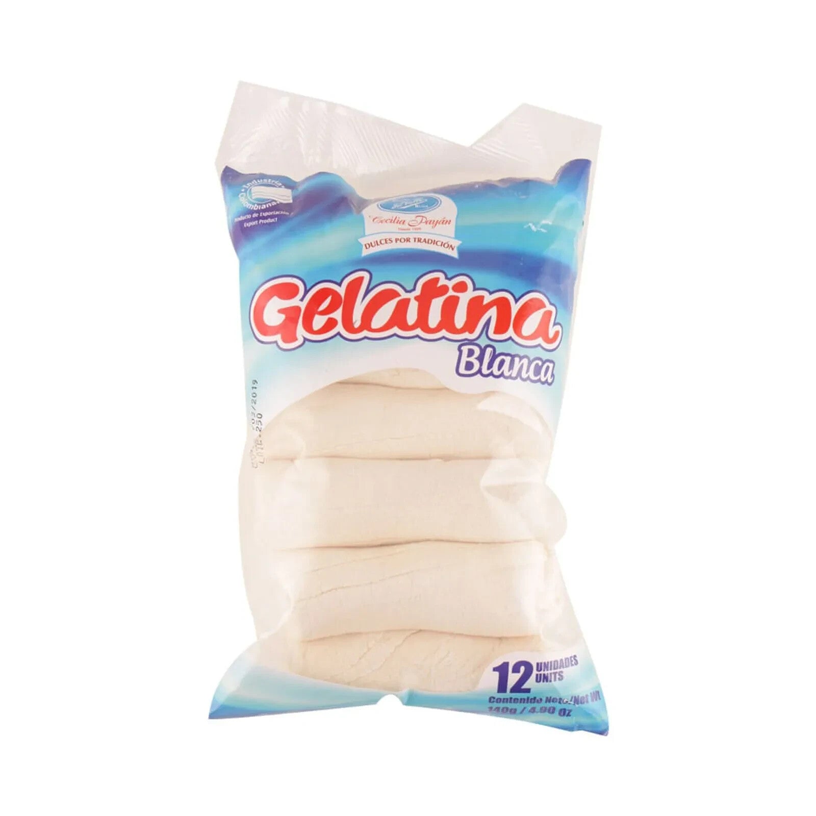 Dulces Del Valle White Jelly Sweets Gelatina Blanca Vallecaucana - 140g