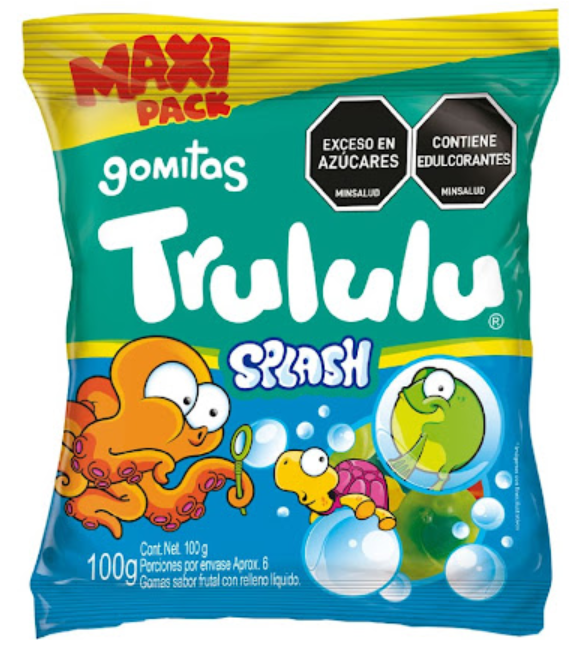 Trululu Splash Gummies Liquid Filled Center Assorted Soft Candy Pack - 100g