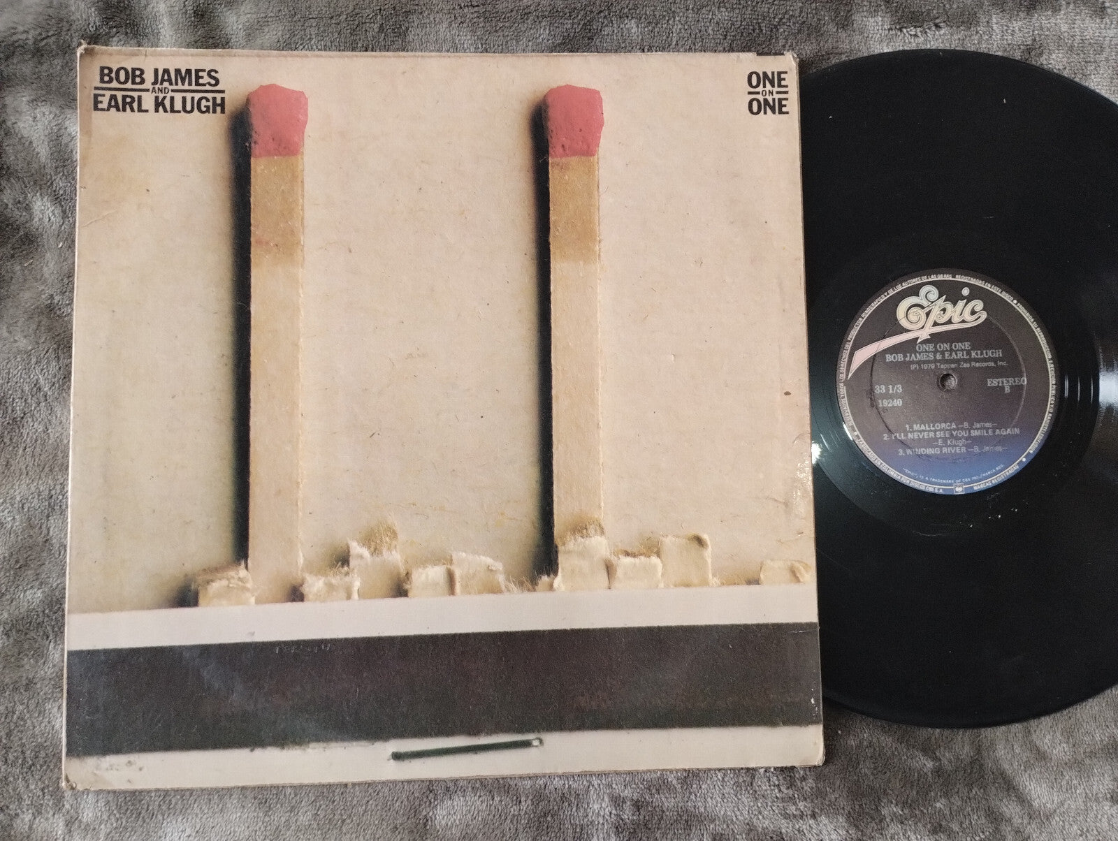 Bob James Earl Klugh One On One Epic Vinyl LP Record Smooth Jazz Fusion Album