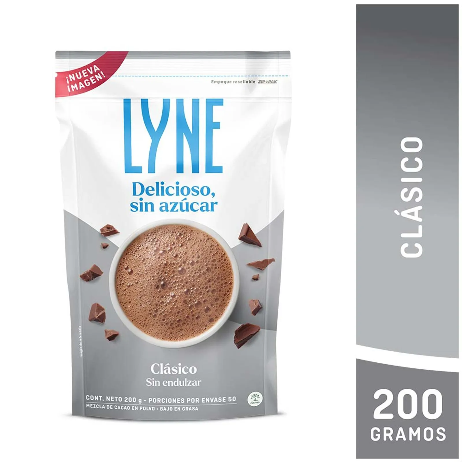 Lyne Sugar Free Chocolate Powder Classic Traditional Diet Cocoa Mix - 200g