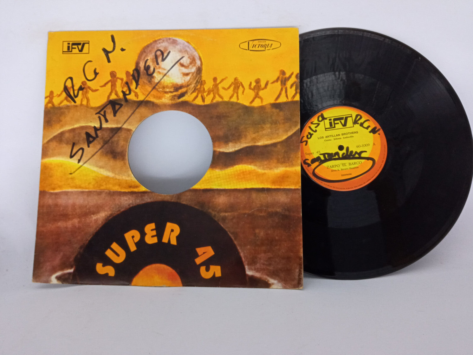 Los Antillan Brothers Zarpo El Barco Dicen IFV 12" Vinyl Single Rare Salsa