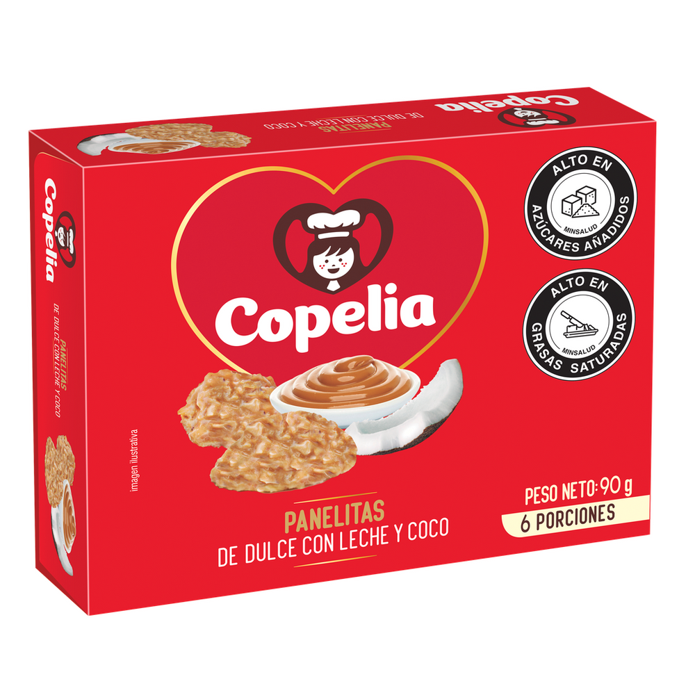 Copelia Panelitas Milk Caramel with Coconut Arequipe con Coco Sweet Squares