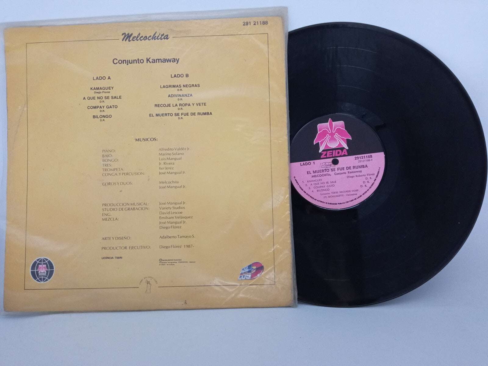 Melcochita Conjunto Kamaway El Muerto Se Fue De Rumba Zeida Codiscos Vinyl LP