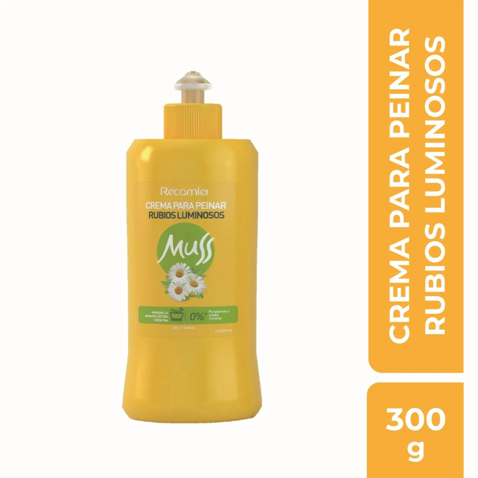 Recamier Muss Luminous Blonde Styling Cream Crema Peinar Color Care - 300g