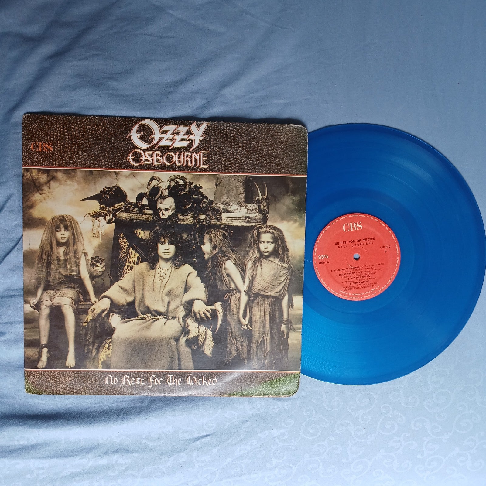 Ozzy Osbourne No Rest For The Wicked Vinyl LP Greenish Color Colombia Misprint