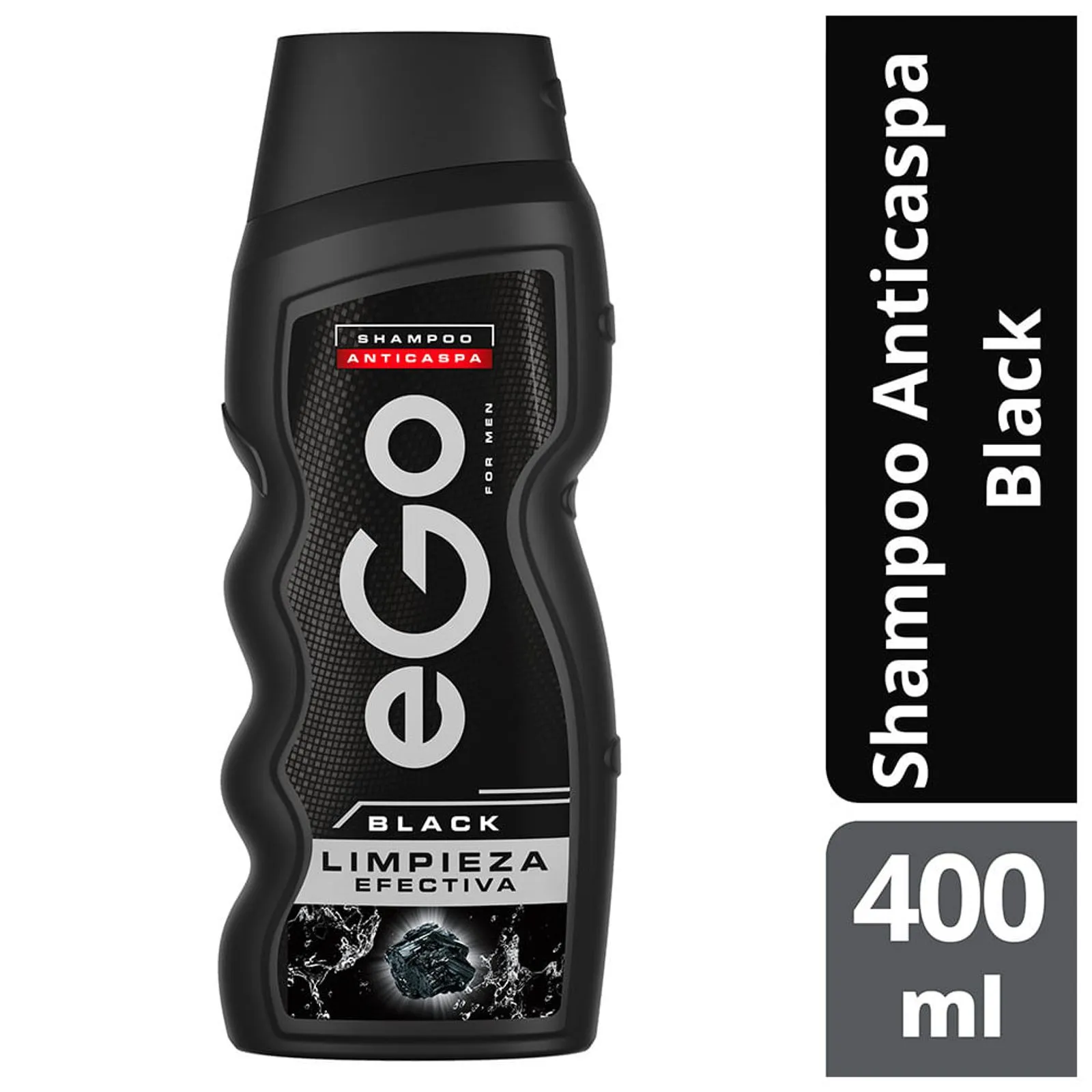 Ego Black Shampoo Effective Cleaning For Men Anticaspa Deep Cleanse - 400ml