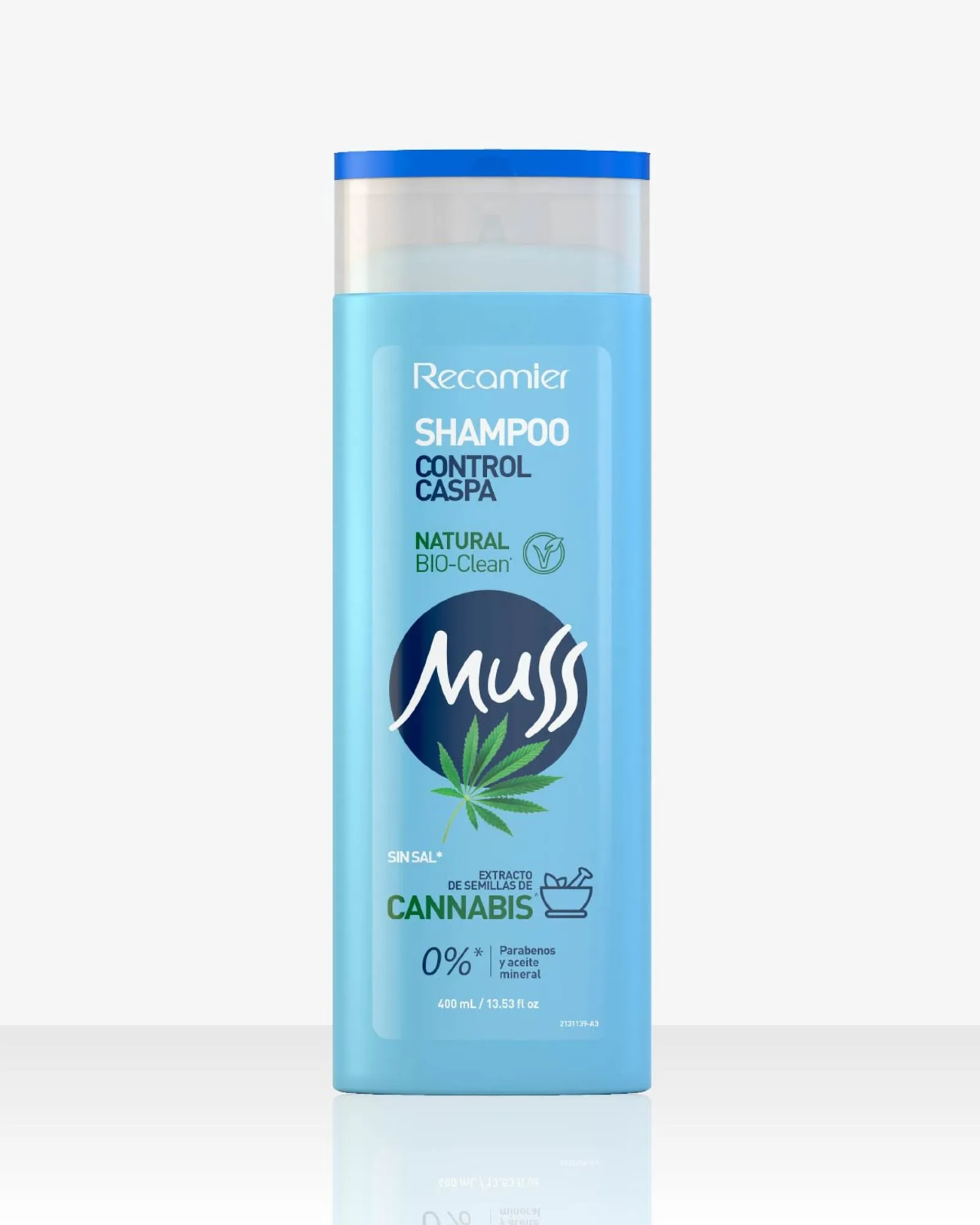 Recamier Muss Dandruff Control Shampoo Anticaspa Clean Scalp Care - 400ml