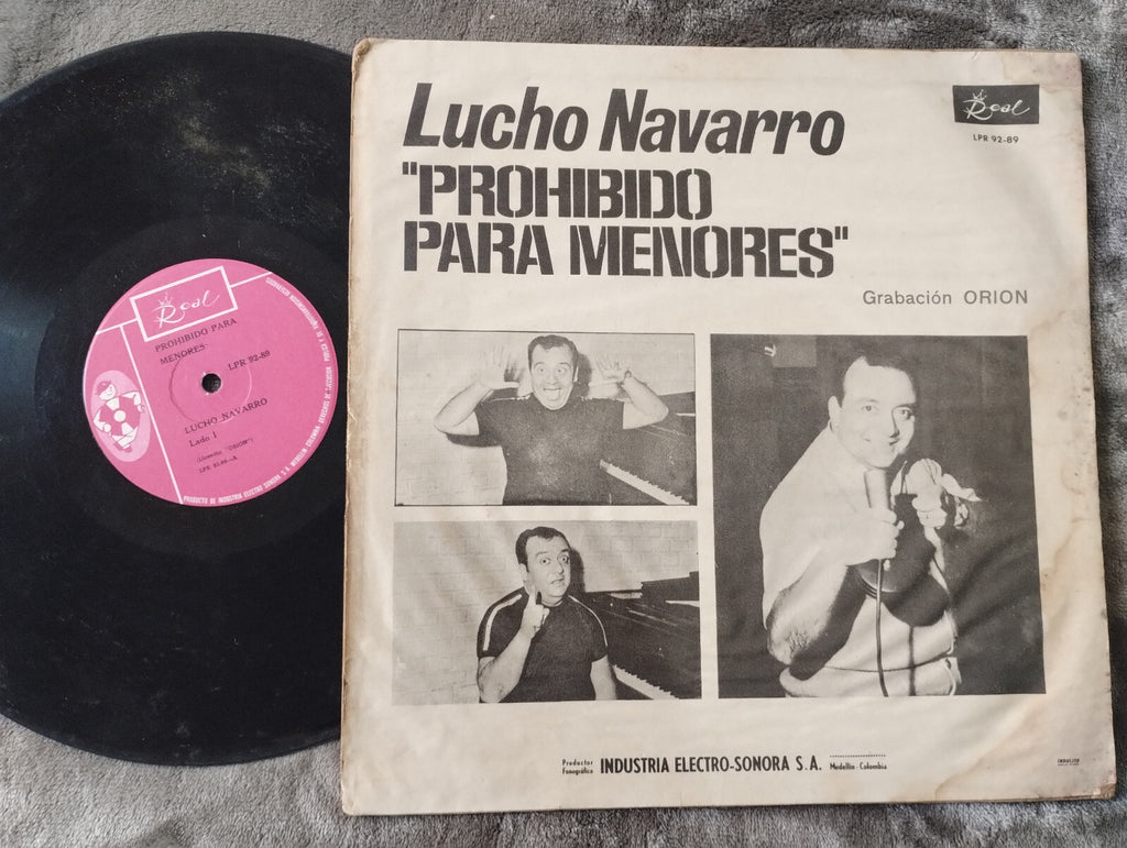 Lucho Navarro Prohibido Para Menores Real Vinyl LP Record Colombian Humor Comedy