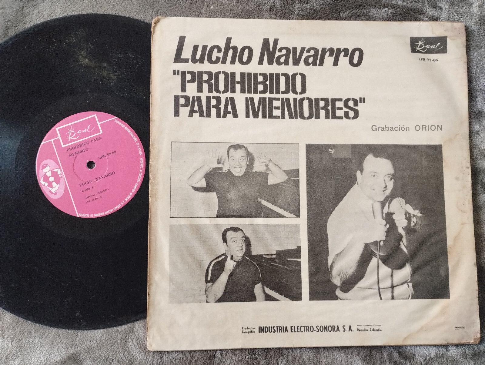 Lucho Navarro Prohibido Para Menores Real Vinyl LP Record Colombian Humor Comedy