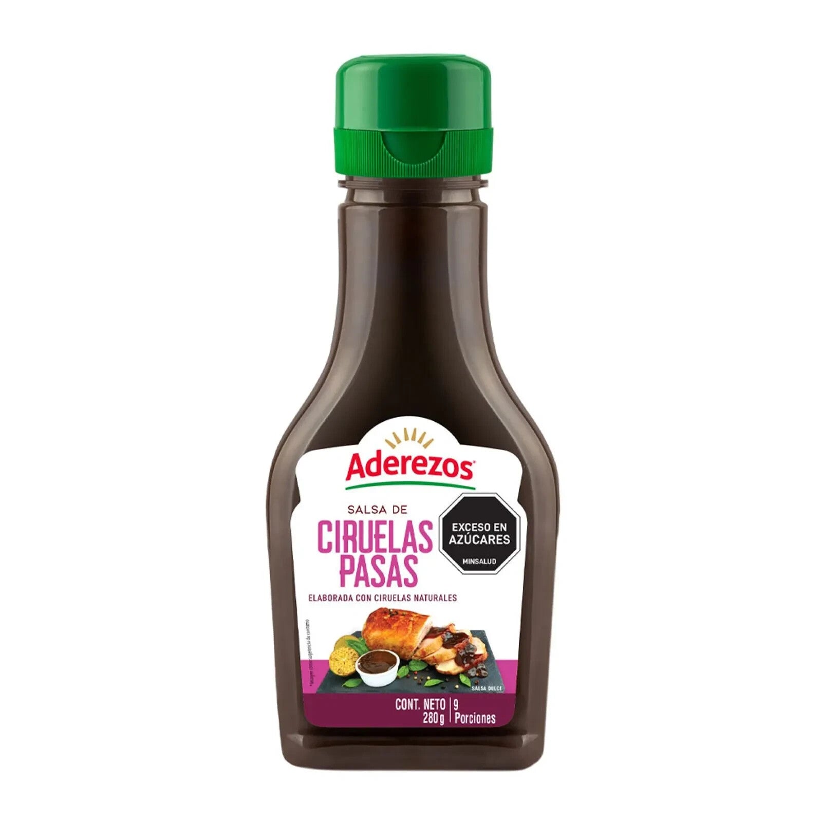 Aderezos Prune Sauce Pet Bottle Salsa de Ciruelas Pasas Gourmet Dip - 280g
