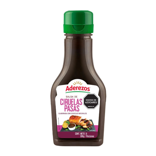 Aderezos Prune Sauce Pet Bottle Salsa de Ciruelas Pasas Gourmet Dip - 280g