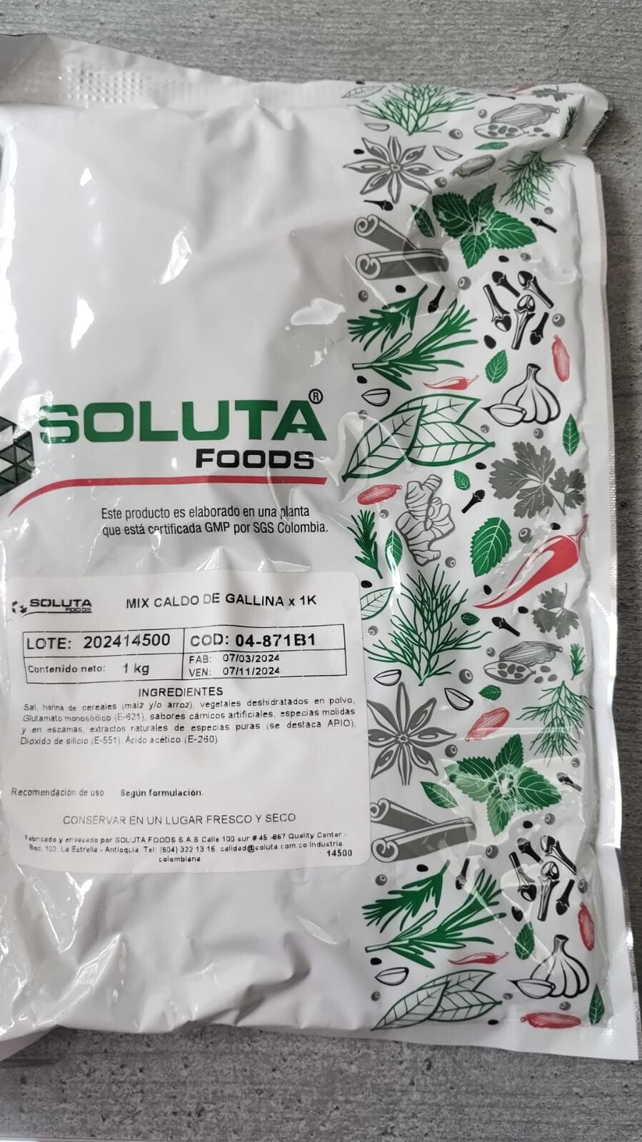 Hen Chicken Broth Seasoning Mix Caldo de Gallina Soluta Powder - 2.2 lb (1kg)