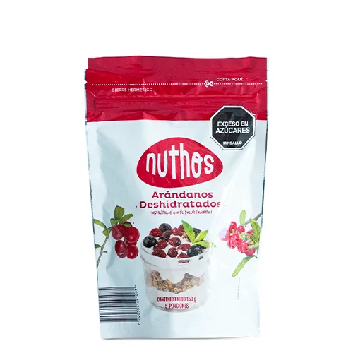 Nuthos Dried Cranberries Arandanos Deshidratados Healthy Fruit Snack - 150g