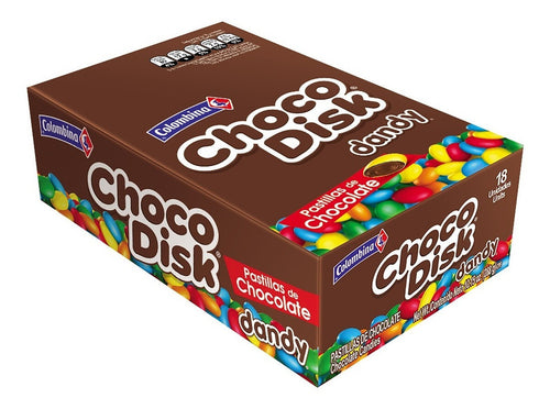 Chocodisk Colombina Chocolate Candies Milk Chocolate Disks Box - 10.2 oz (288g)