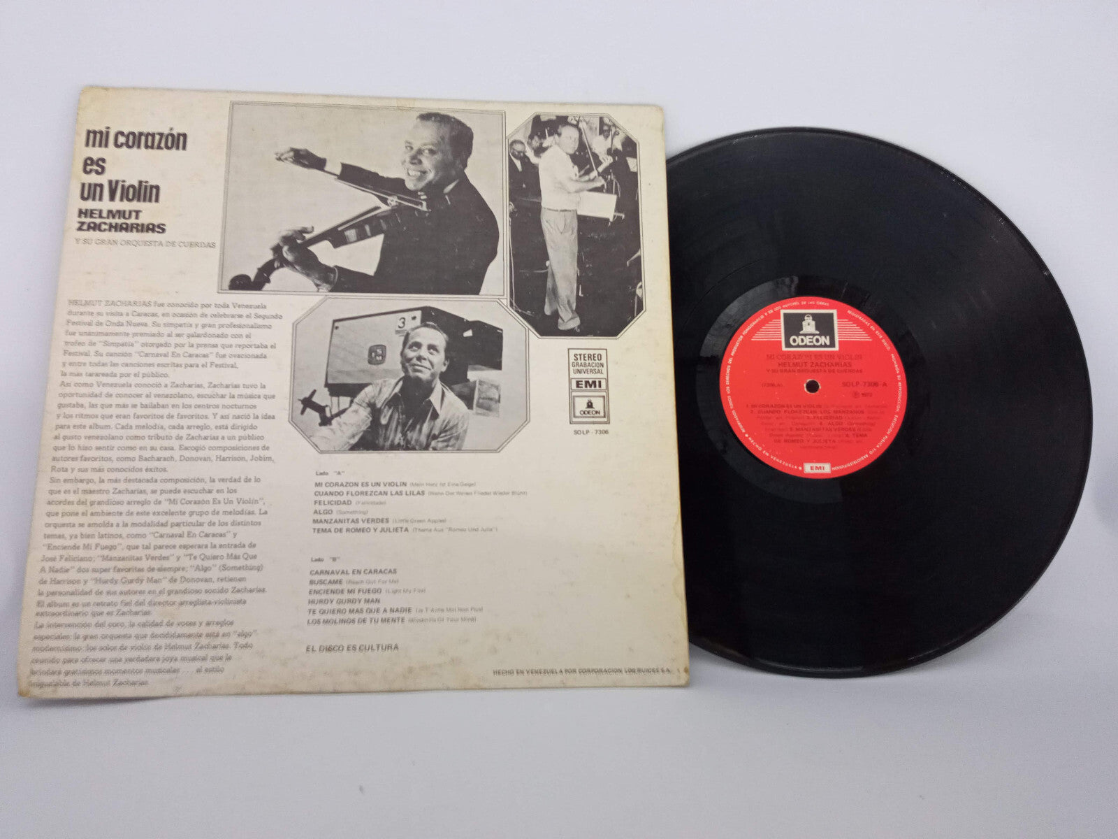 Helmut Zacharias And His Orchestra	Mi Corazón Es Un Violín	Odeon	LP, Album