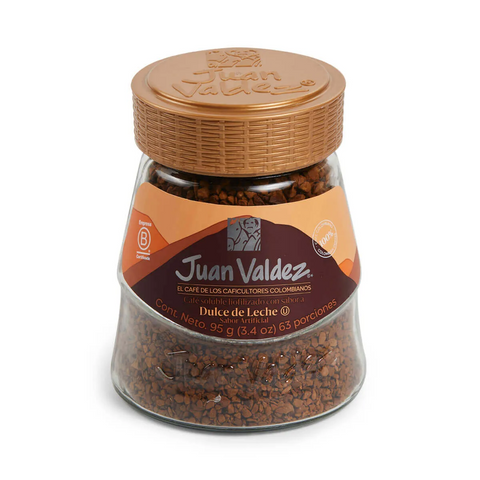 Juan Valdez Caramel Milk Freeze Dried Instant Coffee Flavored Blend - 3.4oz 95g