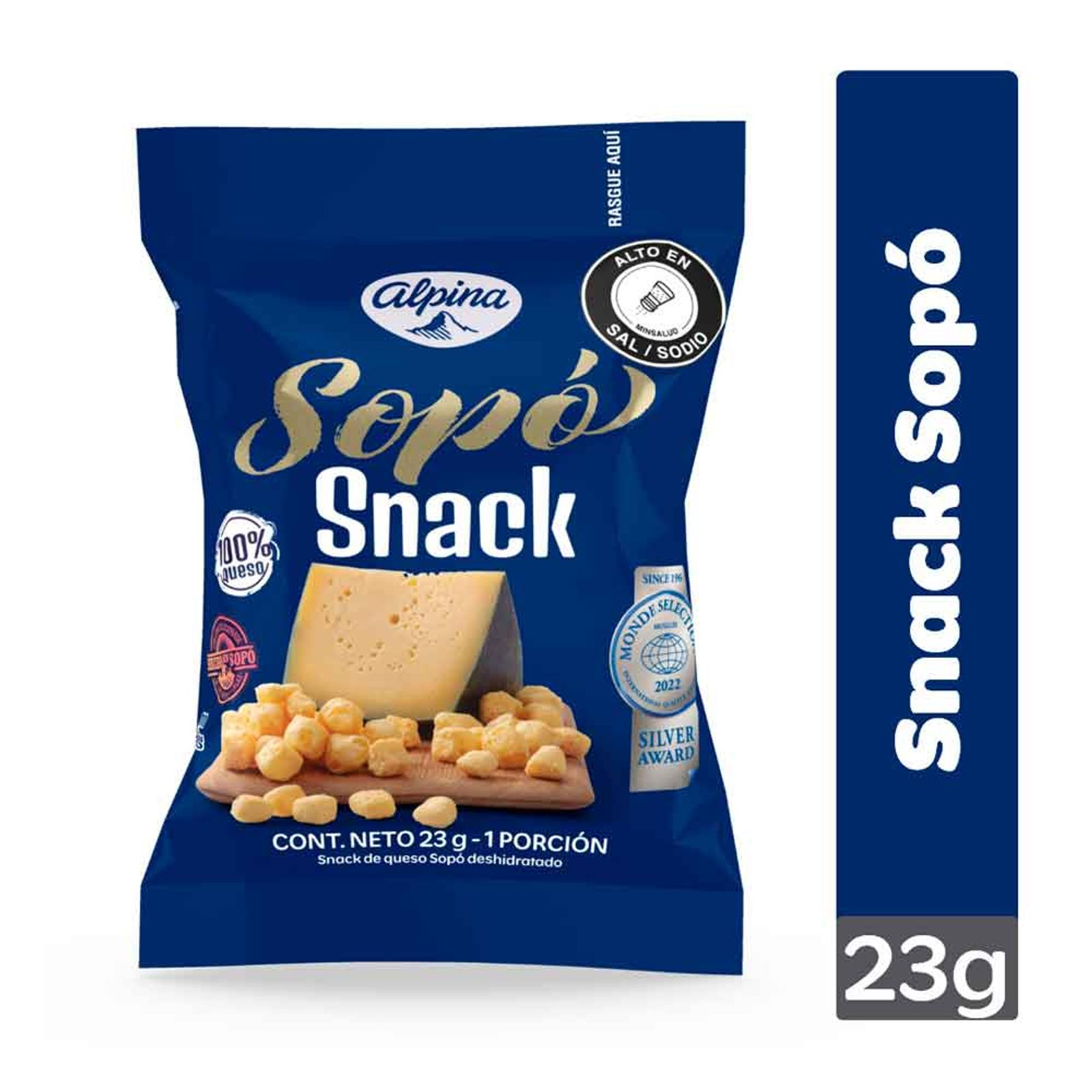 Alpina Sopo Cheese Snacks Pasabocas Queso Sopo Traditional Gourmet Bites 23g