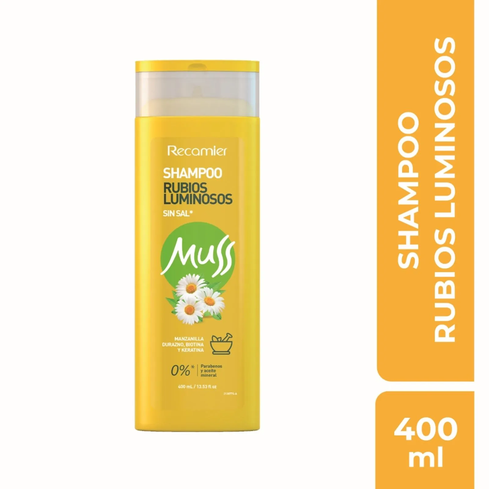 Recamier Muss Luminous Blonde Shampoo Rubios Luminosos Color Care - 400ml