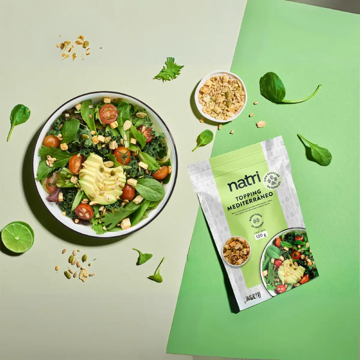 COLOMBIAN NATRI MEDITERRANEAN SALAD TOPPING 120G, TOPPING  PARA ENSALADAS
