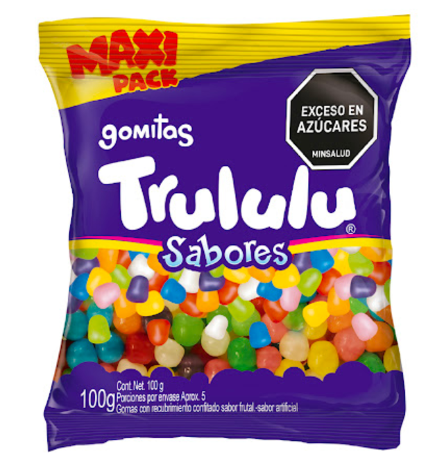 Trululu Gummies Assorted Fruit Flavors Gomitas Classicas Soft Candy - 100g