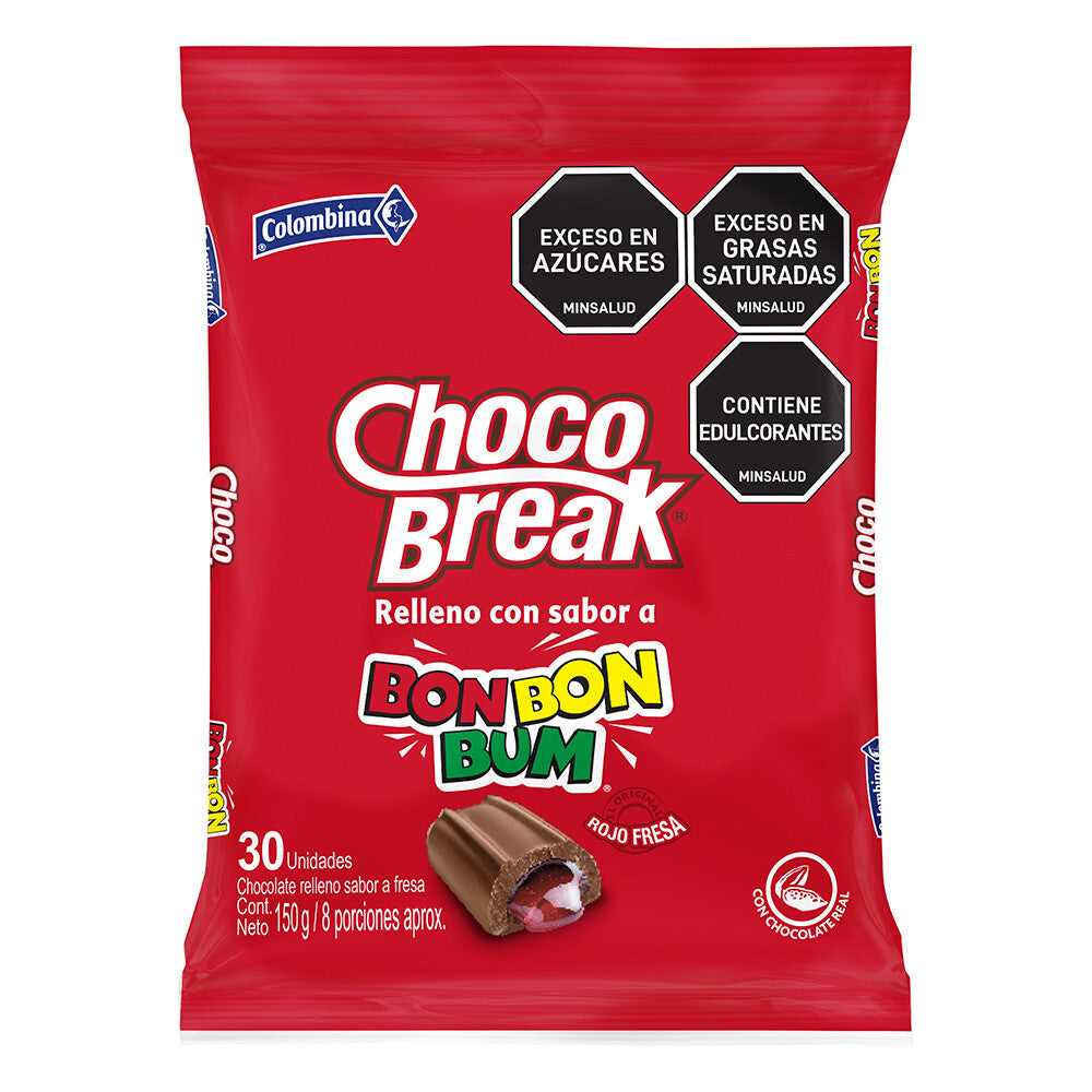 Colombina Choco Break Chocolate Filled Candy Caramelos Rellenos Assorted Mix