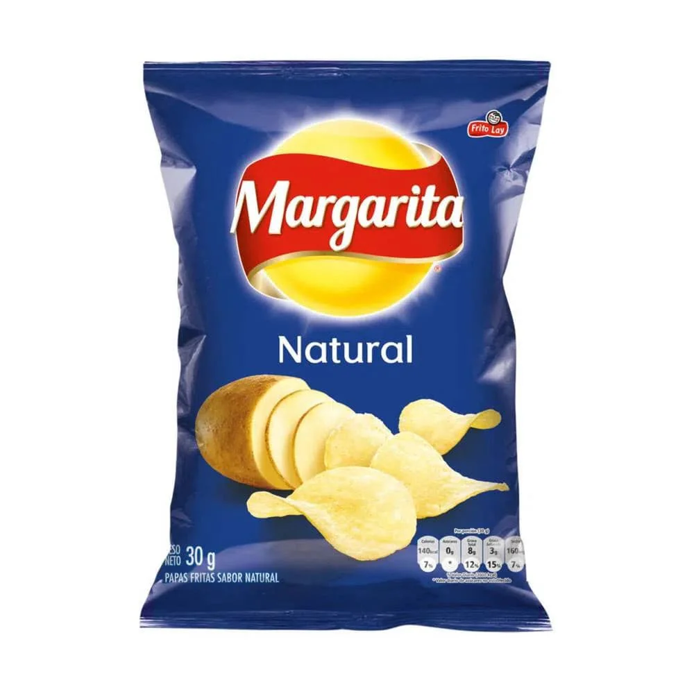 Frito Lay Margarita Potato Chips Natural Flavor Classic Snacks 12-Pack x 25g
