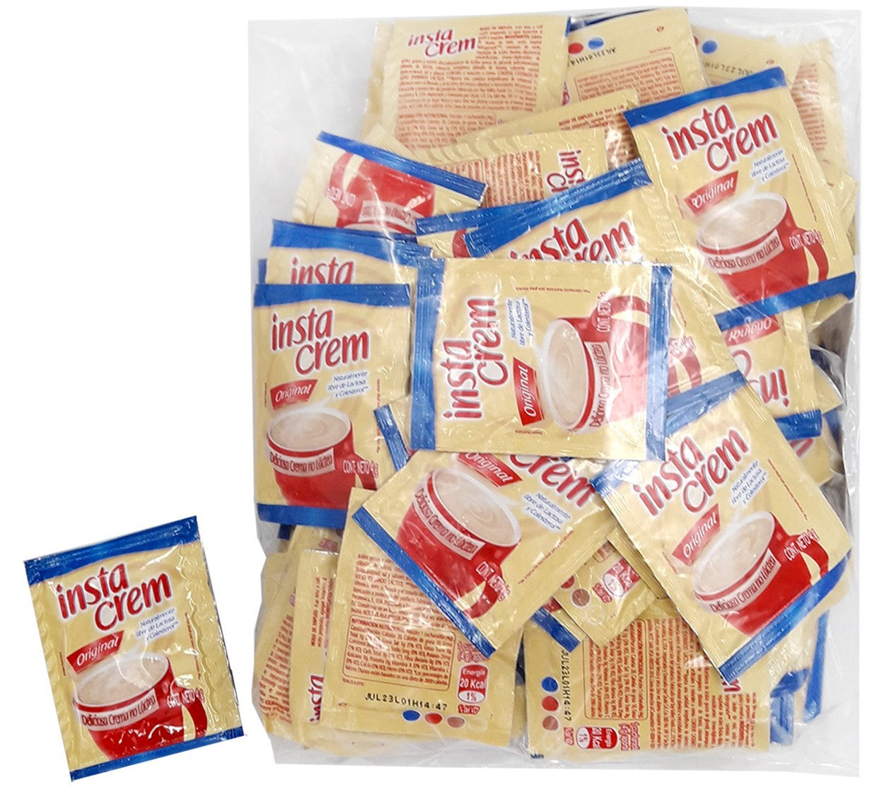 Instacrem Coffee Creamer Lactose Free Crema para Cafe Box - 36 Bags 144g
