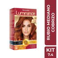 Recamier Hair Color 7.4 Medium Copper Blonde Permanent Rubio Cobrizo Kit