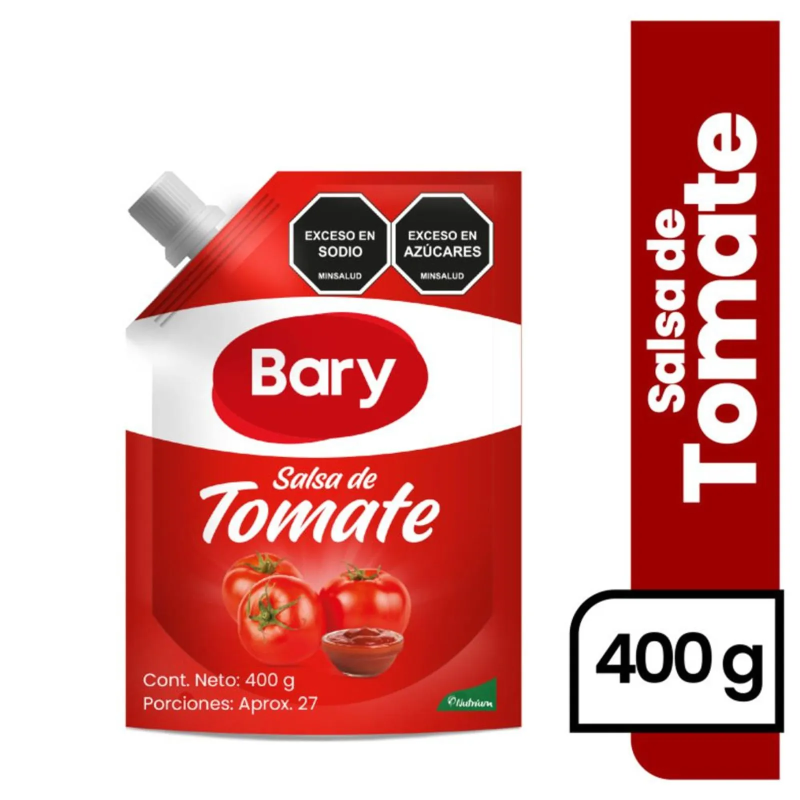 Bary Ketchup Sauce Salsa de Tomate Doypack Classic Tomato Condiment - 400g