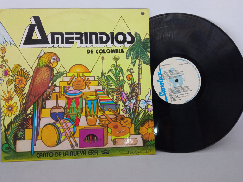 Los Amerindios De Colombia Canto De La Nueva Era Sonolux Vinyl LP Andean Folk