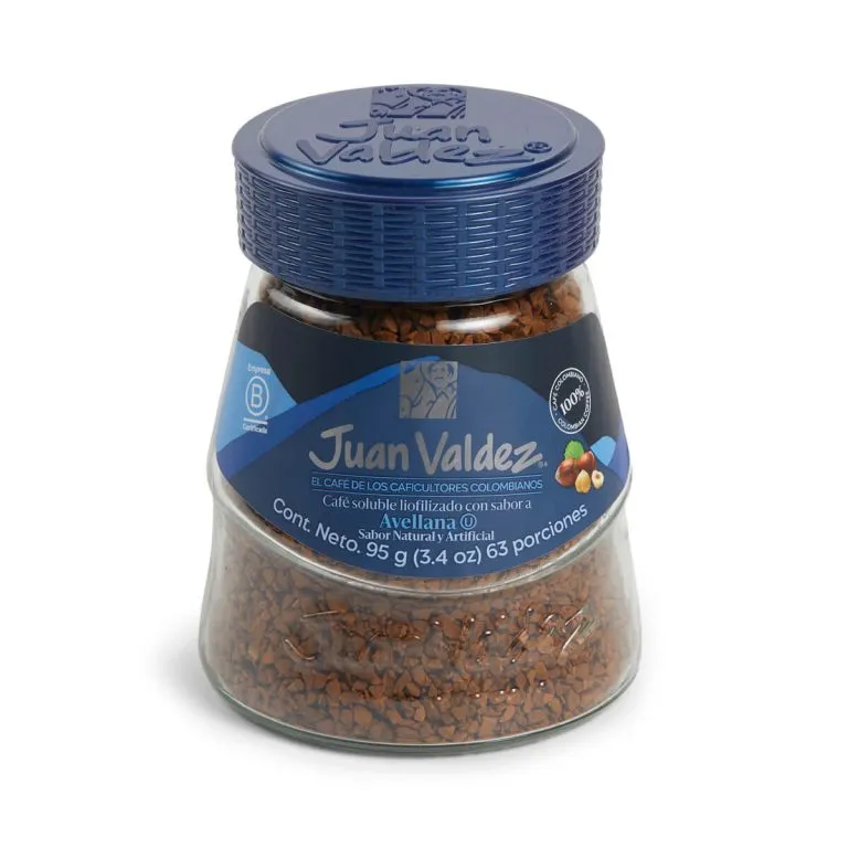 Colombian Juan Valdez hazelnut freeze dried coffee 95g 3.35oz