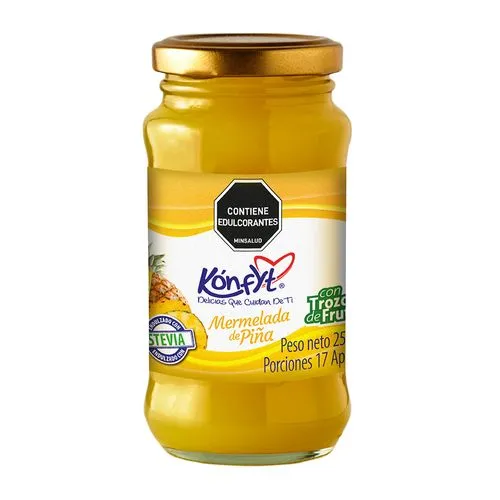 Konfyt Pineapple Marmalade No Added Sugar Sugar Free Diet Fruit Spread - 250g