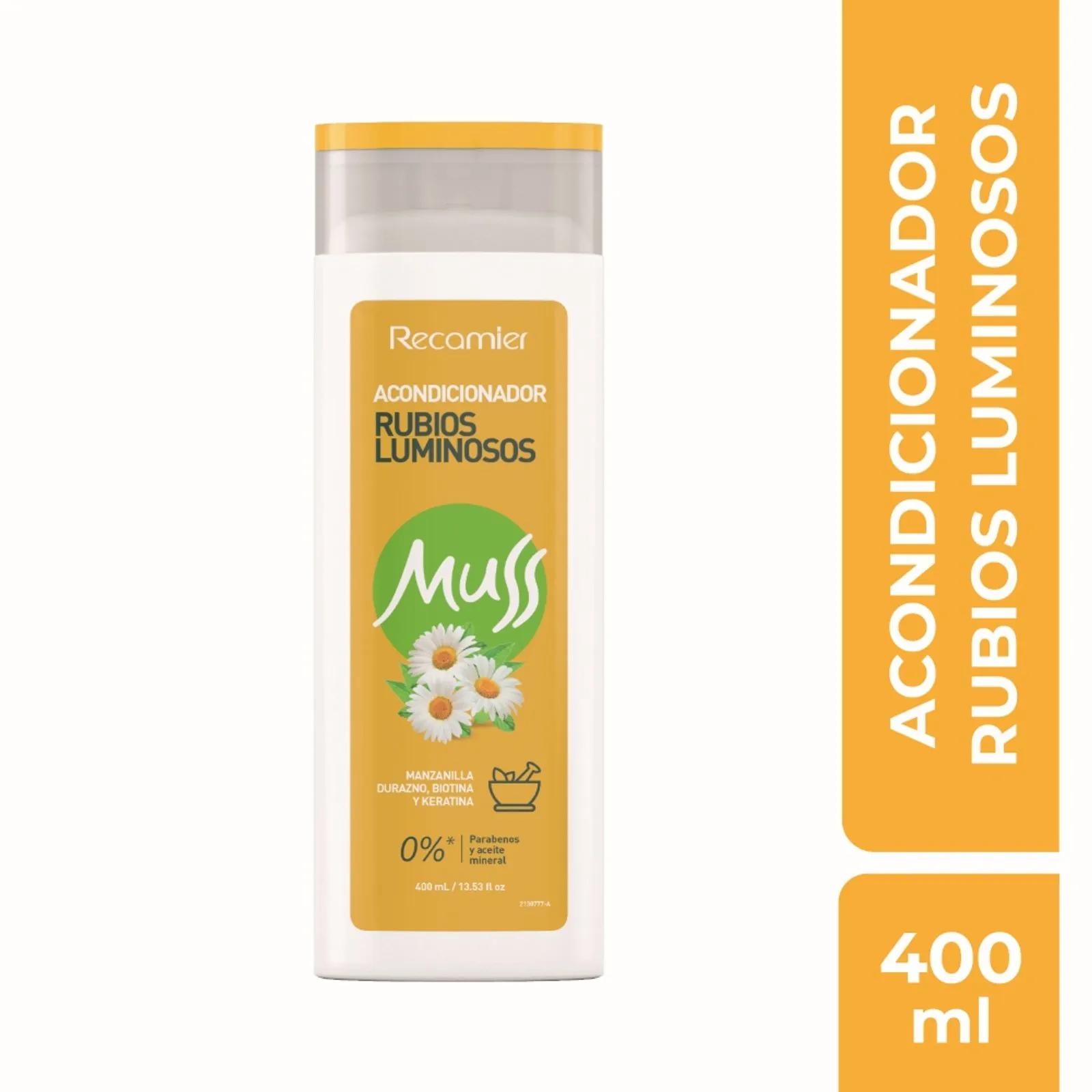 Recamier Muss Luminous Blonde Conditioner Rubios Luminosos Color Care - 400ml