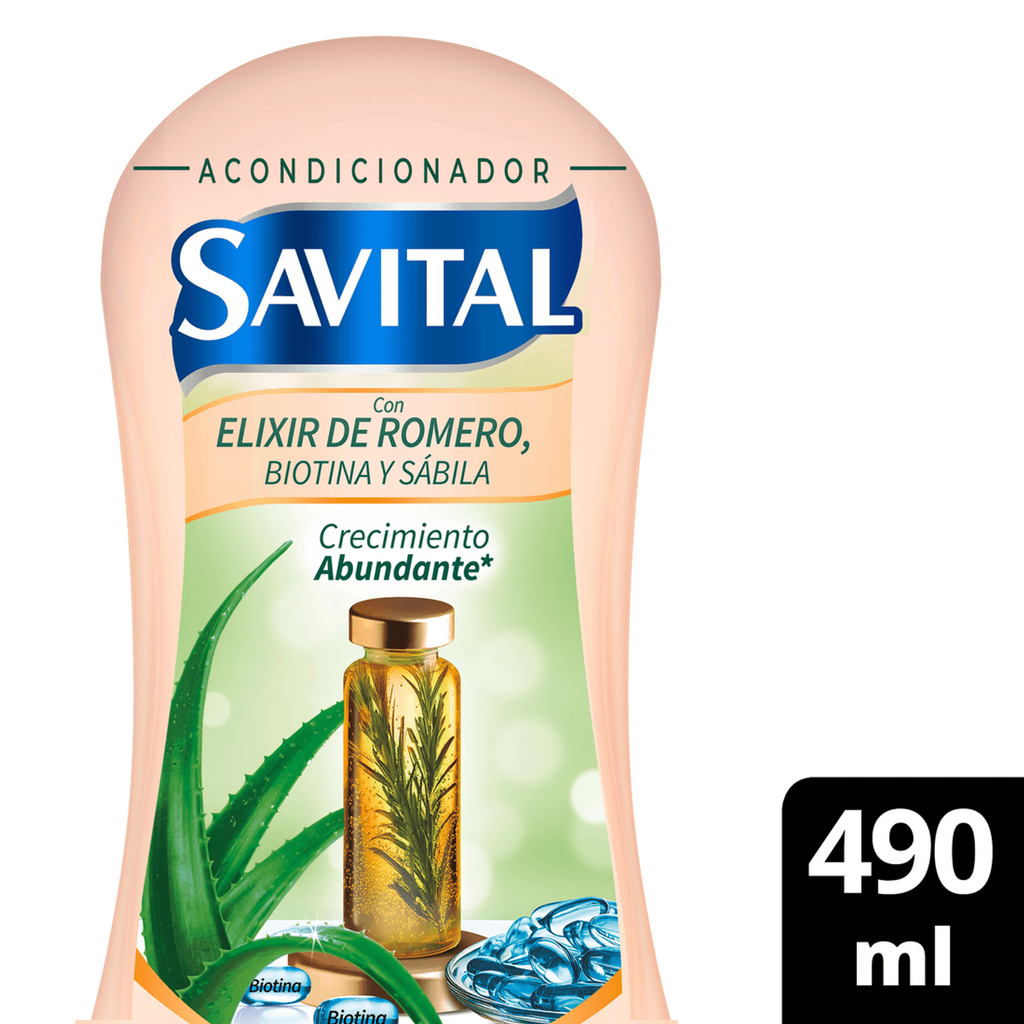 Colombian Savital  Rosemary Elixir Conditioner  x 490ml. Elixir de Romero