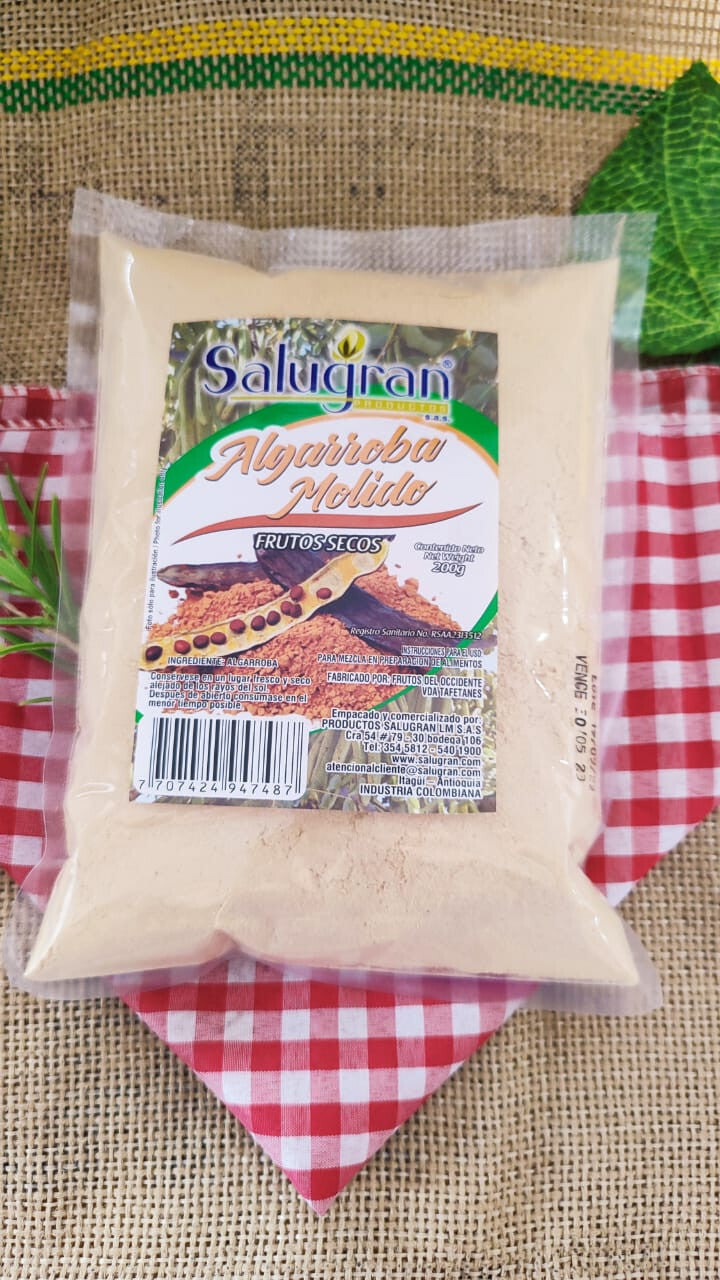 Colombian Carob Ceratonia Siliqua Flour Algarroba Natural Chocolate Substitute