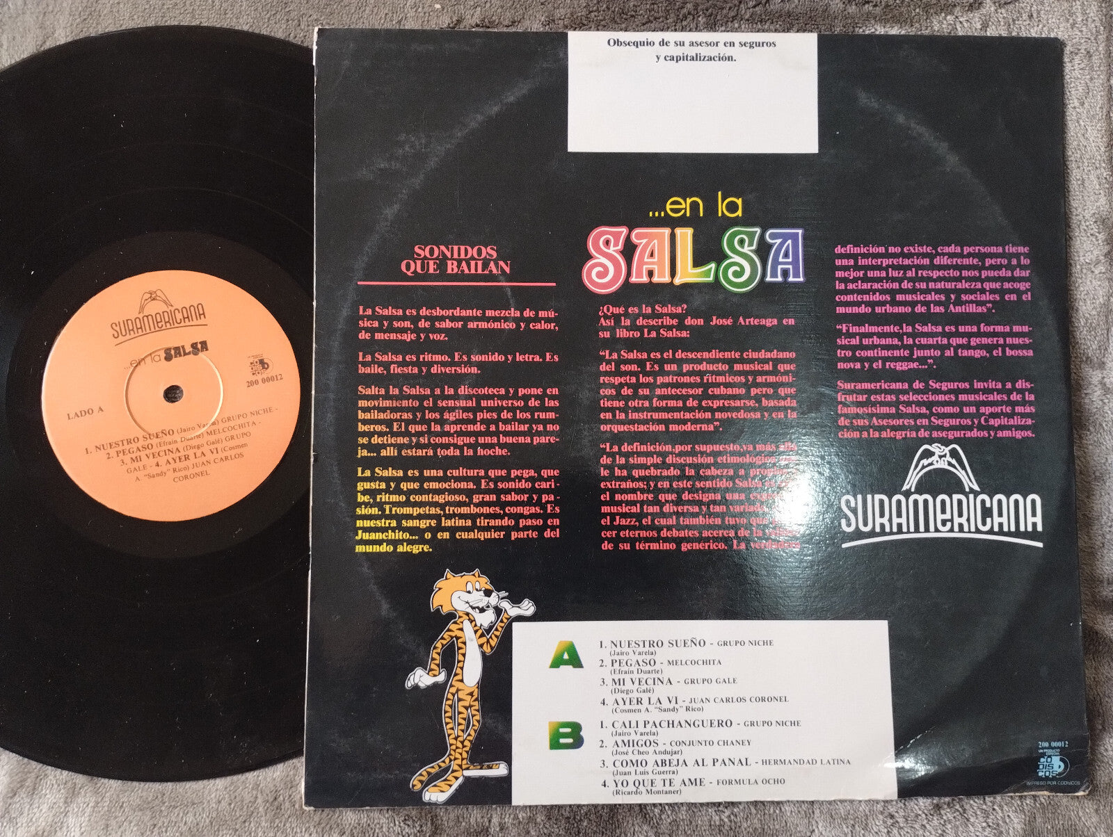 Various Suramericana En La Salsa Codiscos Vinyl LP Record Classic Salsa Dura