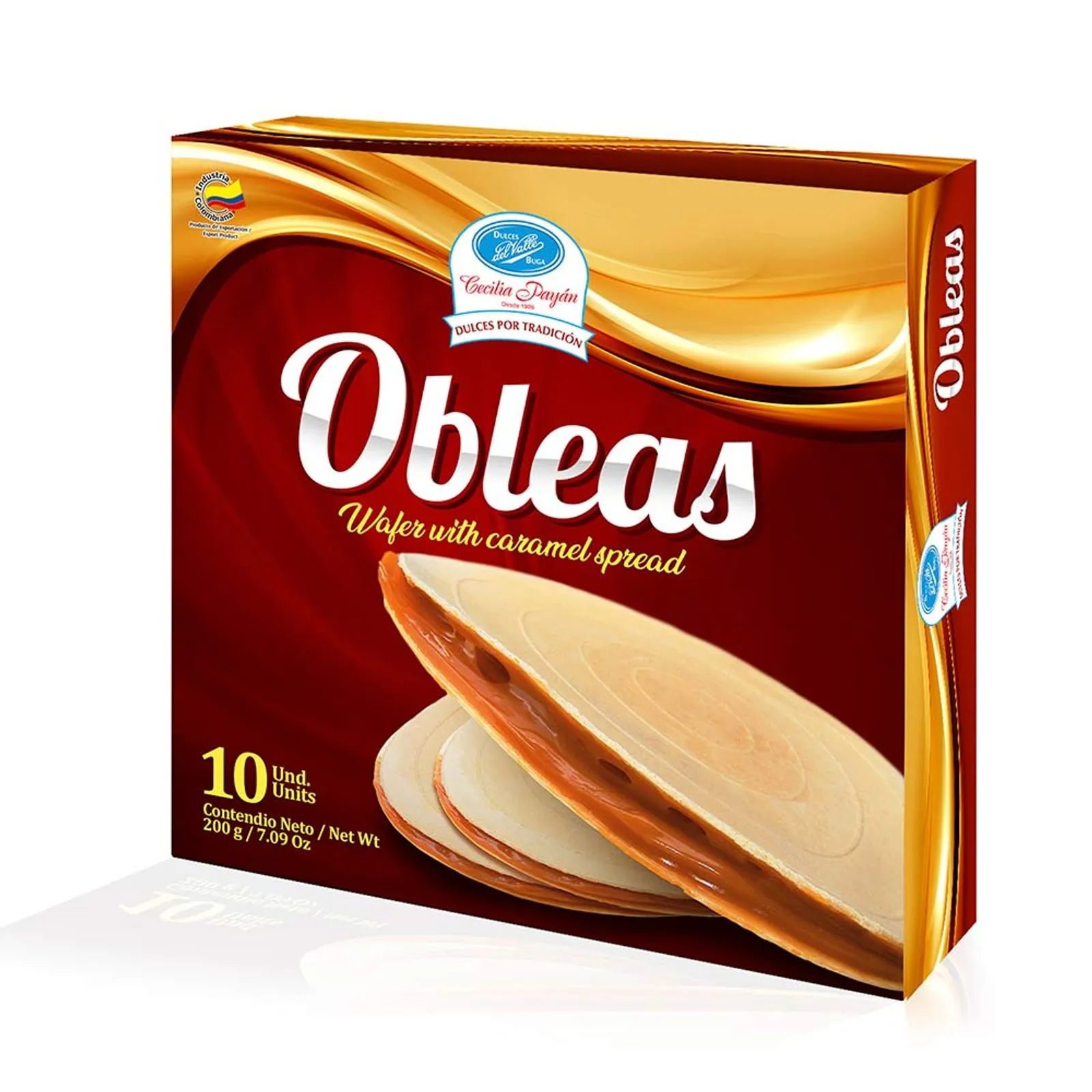 Dulces Del Valle Wafers with Caramel Spread Obleas con Arequipe Pack - 200g