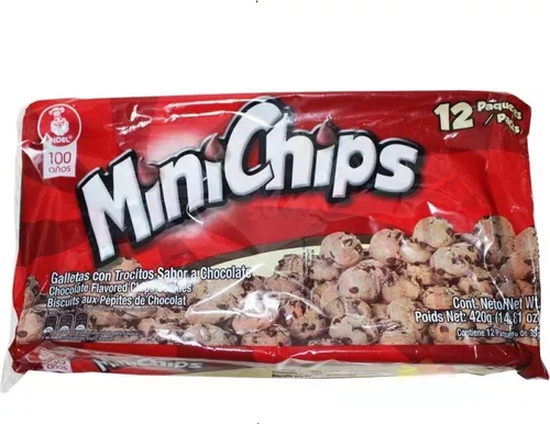 Noel MiniChips Chocolate Chip Cookies Galletas Minichips Pack - 12-Pack (420g)