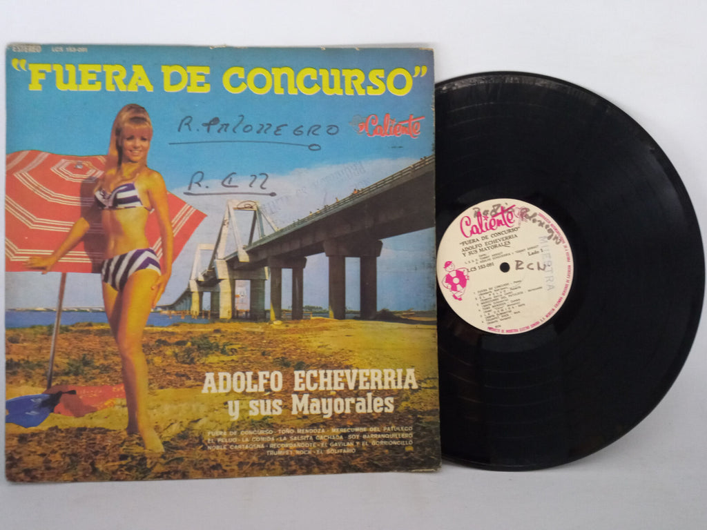 Los Mayorales De Adolfo Echeverria Fuera De Concurso Caliente Vinyl LP Cumbia
