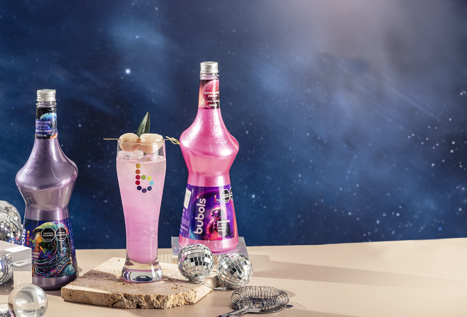 Bubols Extra Concentrated Syrup Fruit Base Bubble Tea Soda - 42.3 oz (1200ml)