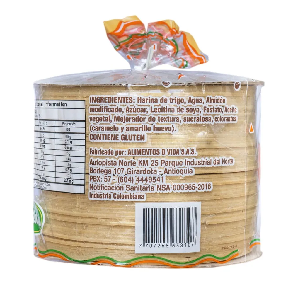 Colombia Wheat Wafers 25 pairs 50 pcs Obleas Milk Caramel dessert