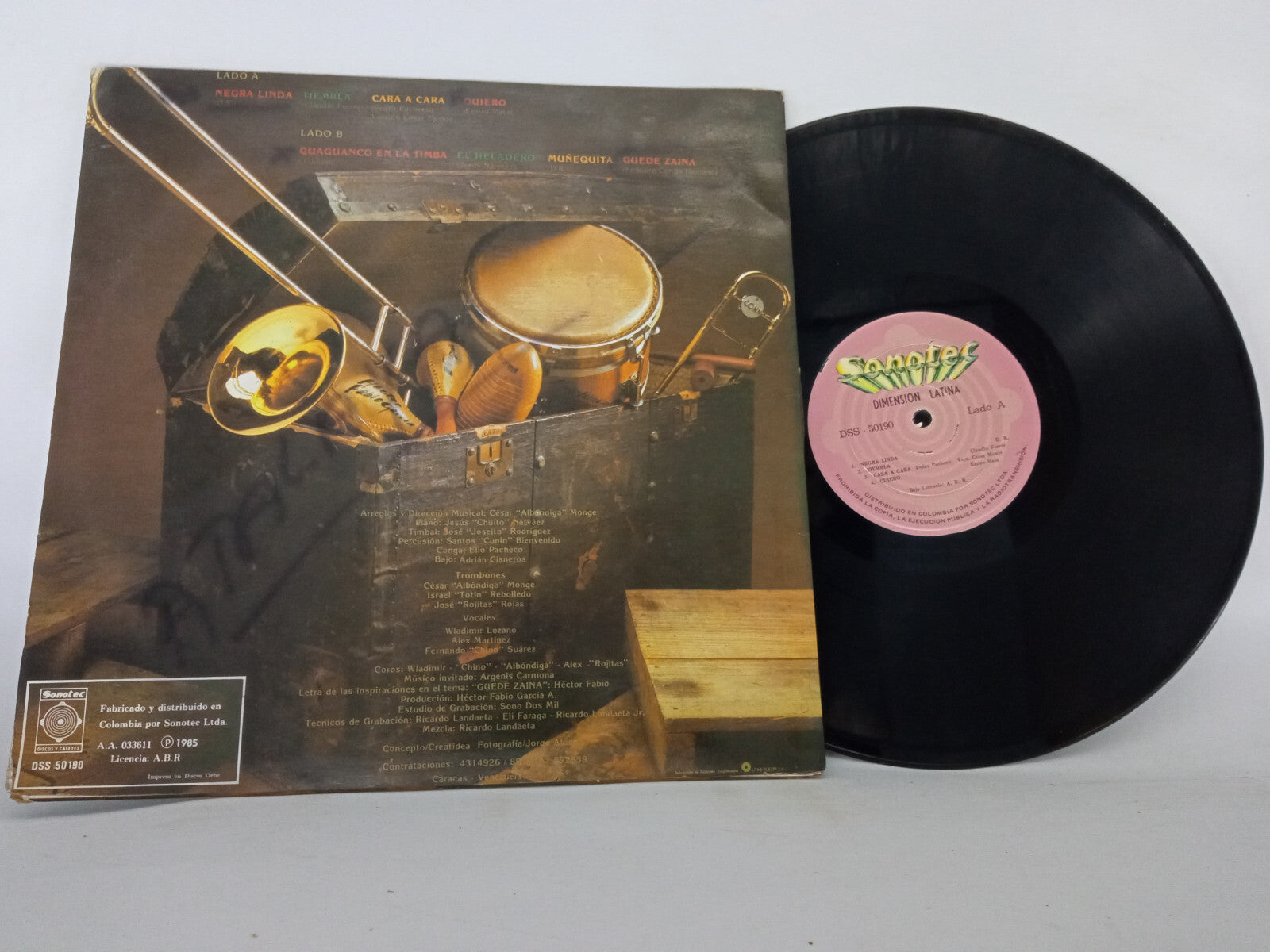 Dimension Latina Producto de Exportacion Sonotec Vinyl LP Record Salsa Clasica