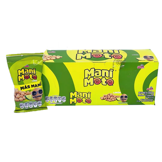 ManiMoto Lemon Chili Japanese Peanuts Crunchy Mani Limon Pack - 12-Pack