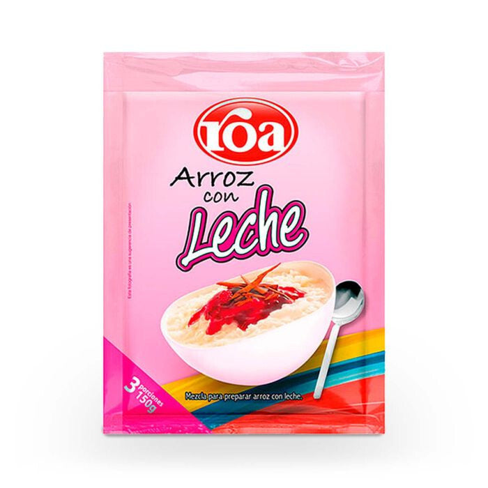 Roa Rice Pudding Milk with White Rice and Cinnamon Postre de Arroz - 10.6oz 300g