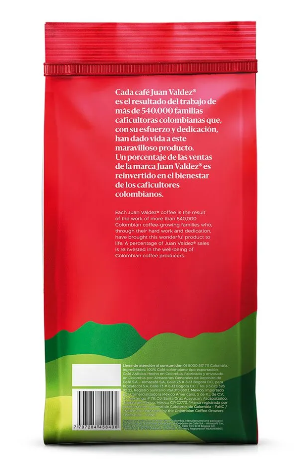 Juan Valdez Ground Coffee Cumbre Strong Dark Roast Bold Rich Premium Blend