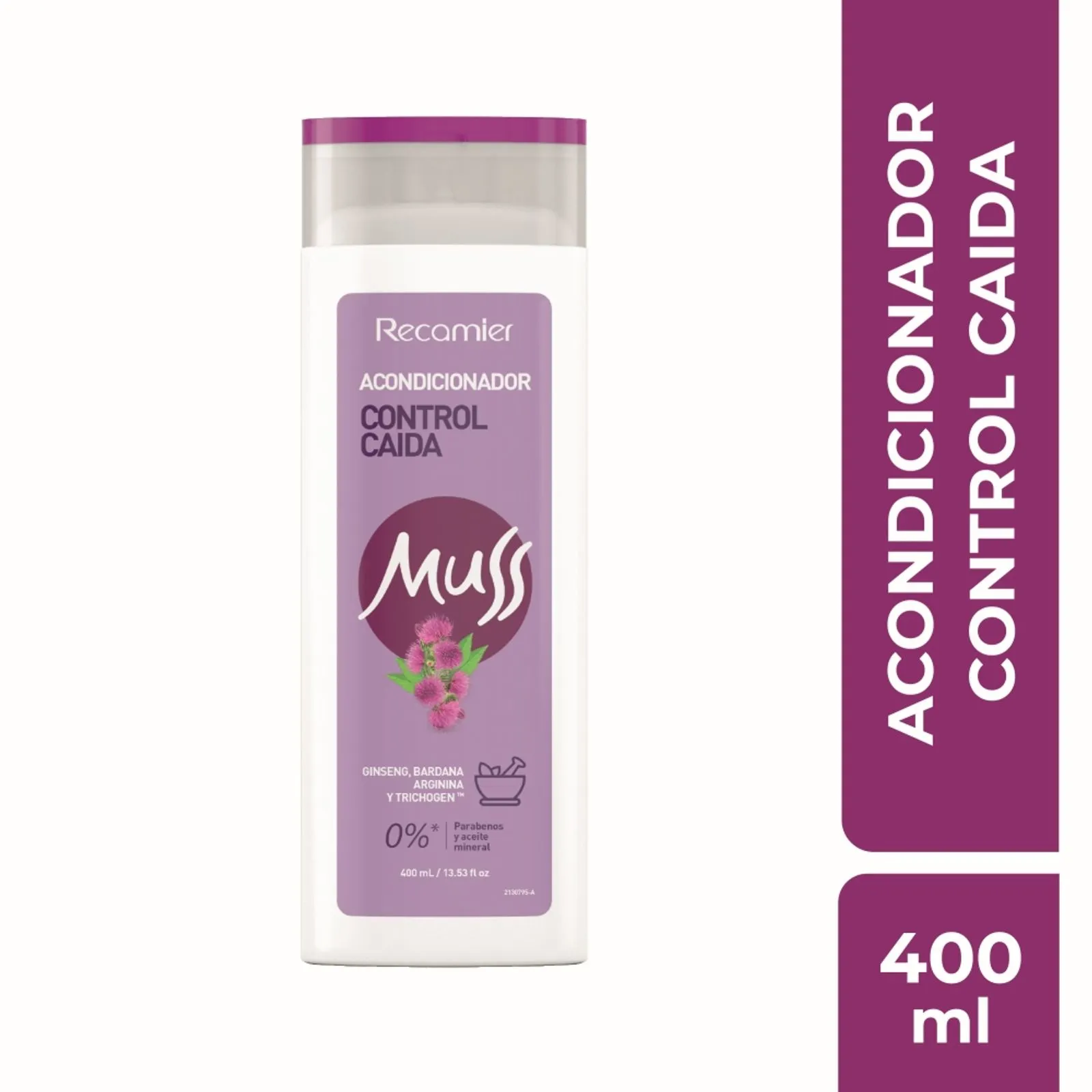 Recamier Muss Hair Loss Control Conditioner Anticaida Fortifying - 400ml