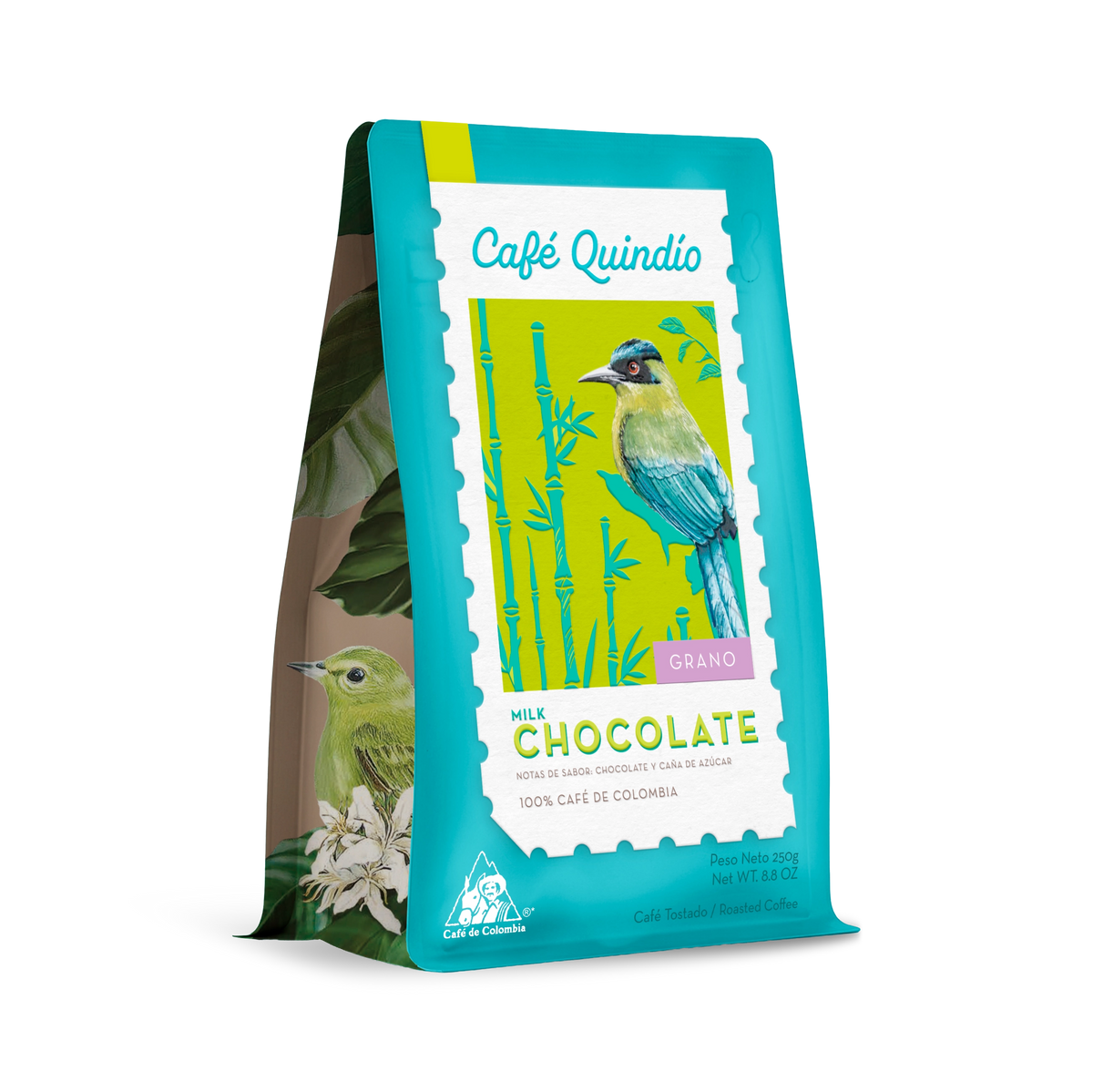 Cafe Quindio Special Harvest Chocolate Coffee Beans Granos De Chocolate - 250g